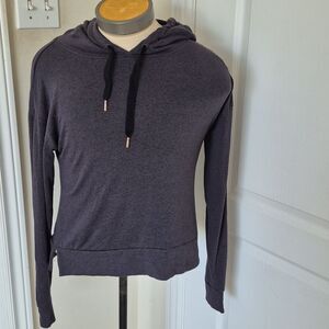 Dark Gray Hoodie with Black Drawstrings
